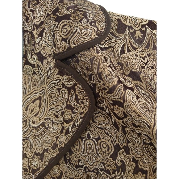 NWT Liz Claiborne Jacquard Blazer Jacket Overcoat Sz 22 Paisley Classic Whimsy - Picture 5 of 15